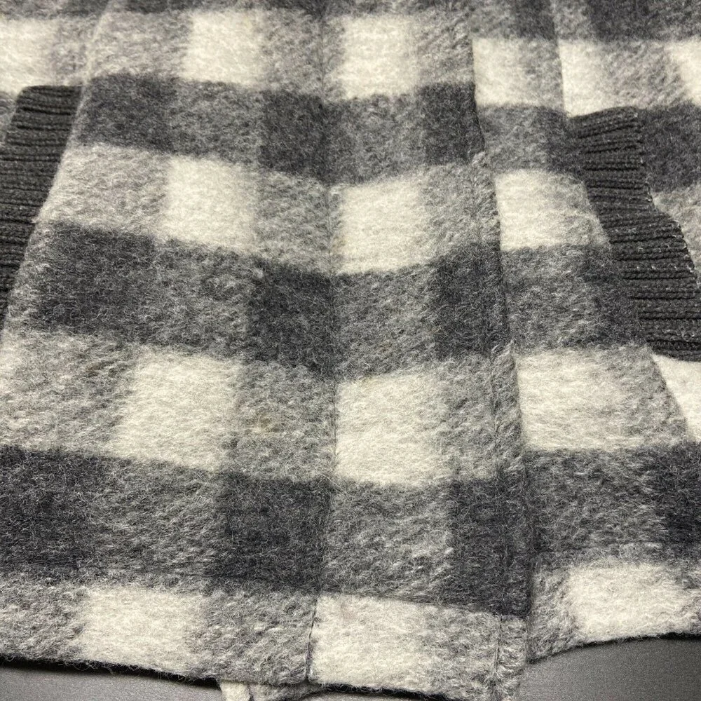 Free People Wool Plaid Shacket Woman 6 Small Collared‎ Loose